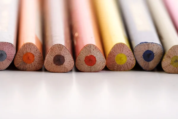 Rainbow colored pencils — Stock Photo, Image