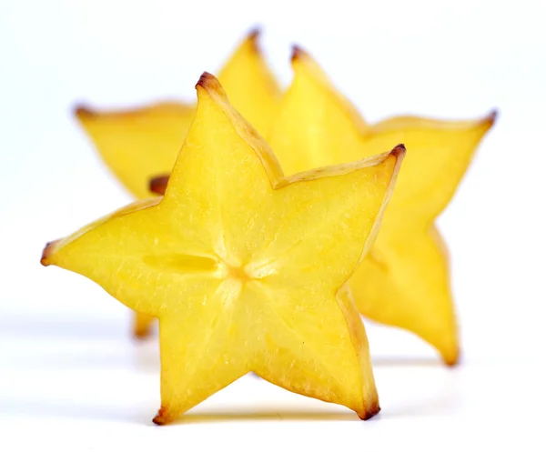 Slices Yellow Carambola fruit — Stock Photo, Image