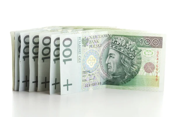 Pools geld - zloty — Stockfoto