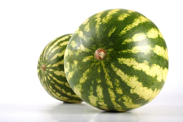 Two green Watermelons — Stock Photo, Image