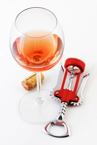 Bicchiere di vino rosato — Foto Stock