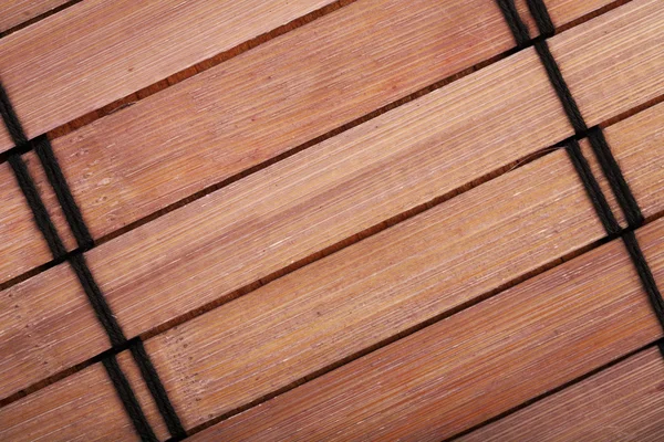 Estera de madera marrón — Foto de Stock