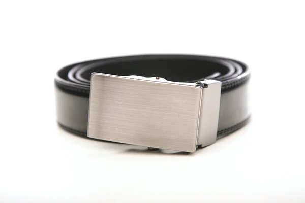 Leather Black belt — Stock Photo, Image