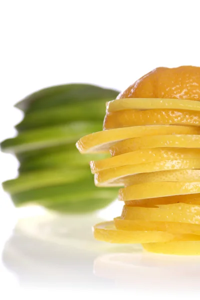 Sliced lemon and grapefruit — Stock Photo, Image