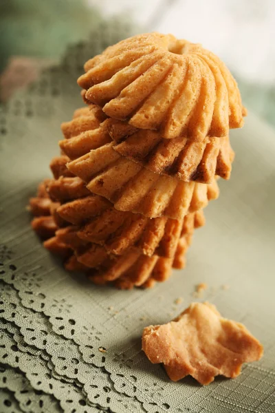 Sweet Cookies on cloth — Stock Photo, Image