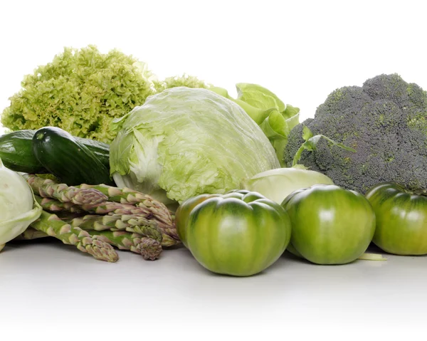 Mixed vegetables on white — Stock Photo, Image