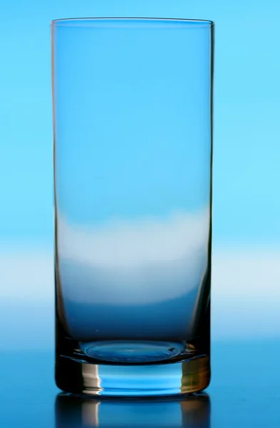 Kristallleeres Glas — Stockfoto