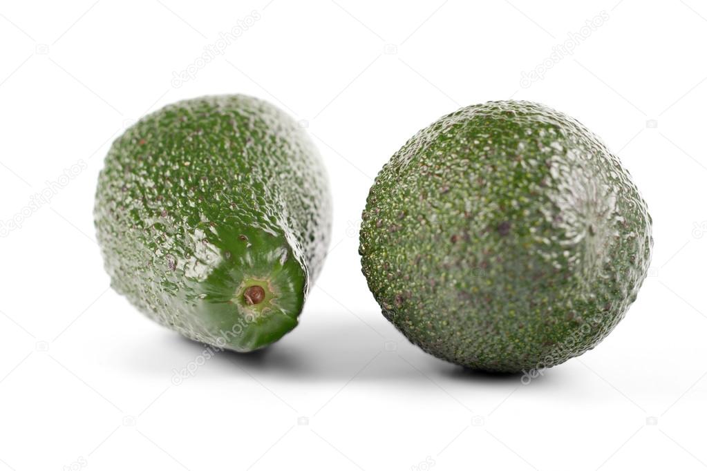 two fresh Avocados