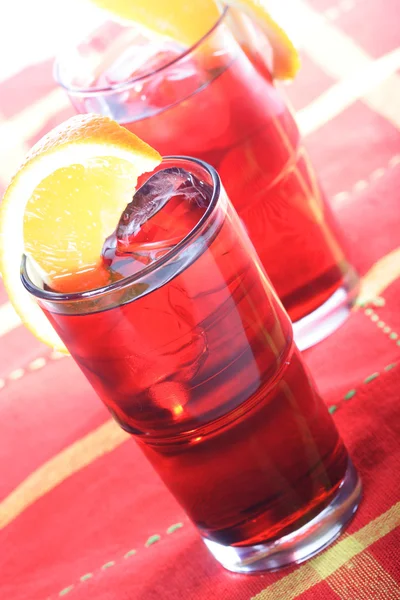 Two red drinks — Stock Photo, Image