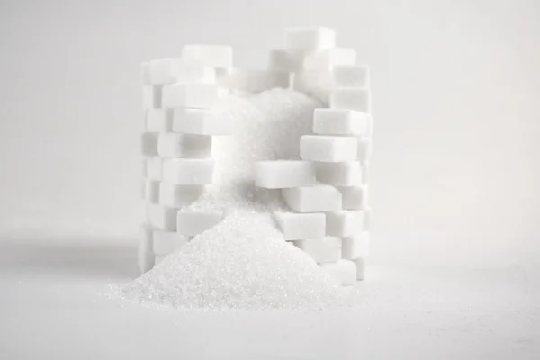 Açúcar gordo branco — Fotografia de Stock