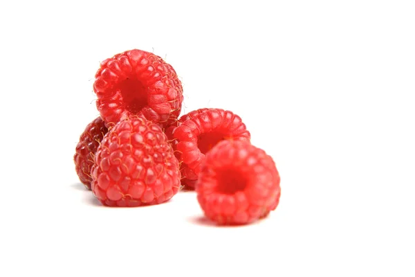 Frische rote Himbeeren — Stockfoto