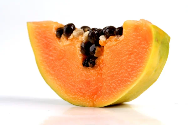 Turuncu olgun papaya — Stok fotoğraf