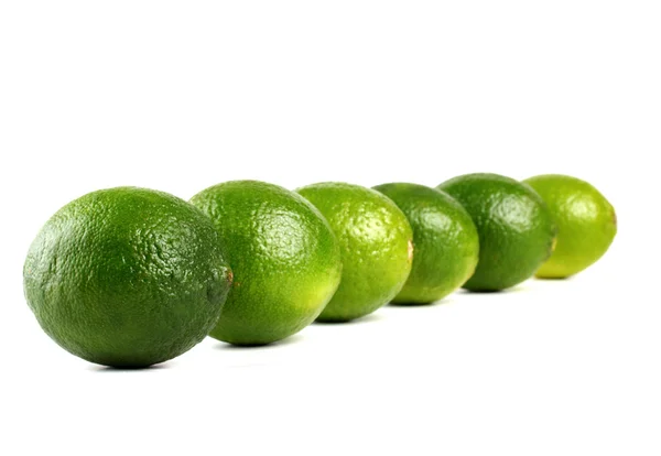 Färska gröna limefrukter — Stockfoto