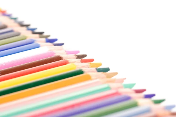 Regnbåge färgade pennor — Stockfoto