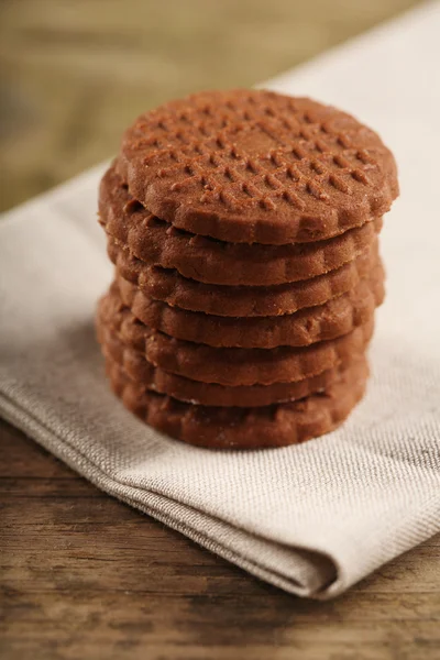 Kumaş üzerine tatlı kurabiye — Stok fotoğraf