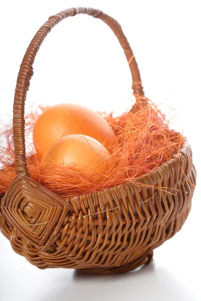 Orange easter eggs — Stock Photo, Image