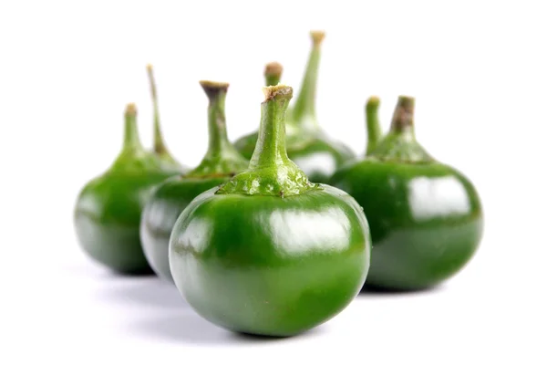 Grön chili peppers — Stockfoto