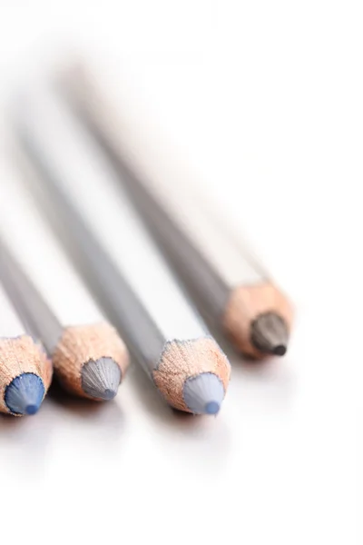 Wooden grey  pencils — Stock Photo, Image