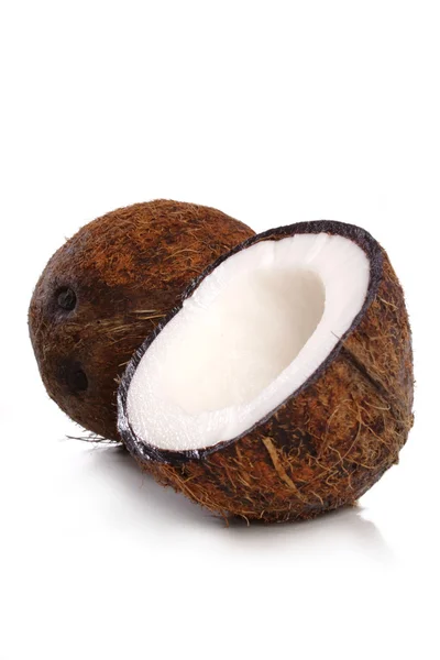 Duas metades de coco — Fotografia de Stock