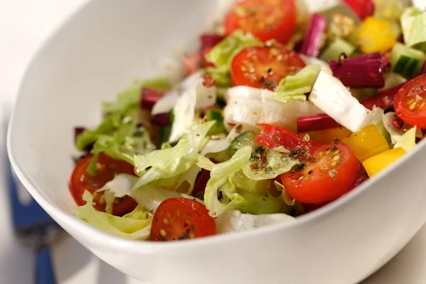 Spring salad in bowl — Stock Photo, Image