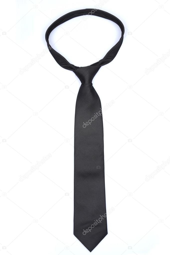 Black silk Tie