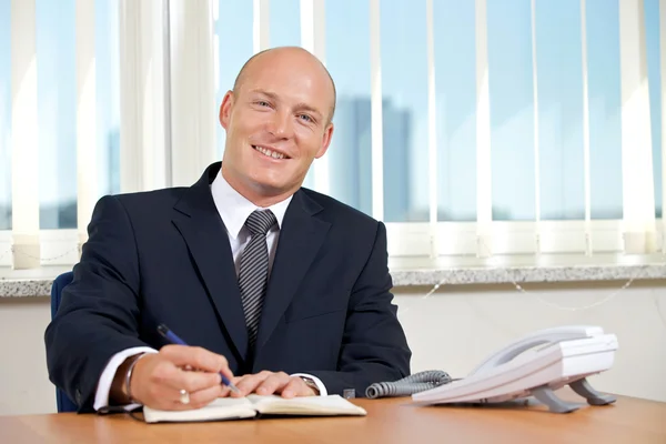 Zakenman aan het werk — Stockfoto