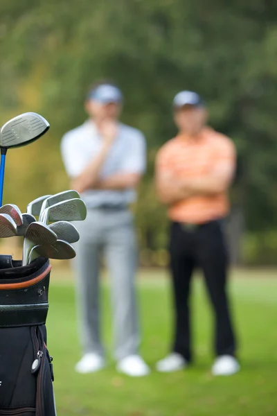 Clubes de golfe no saco — Fotografia de Stock
