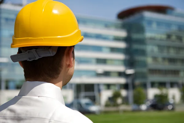 Architect at construction site — Stock Photo, Image