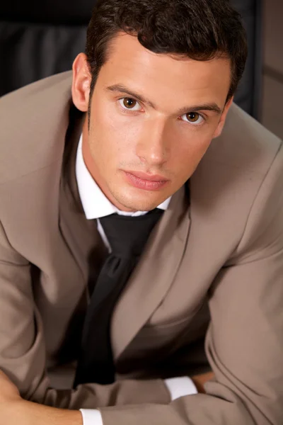 Businessman posing in office — Stock Photo, Image