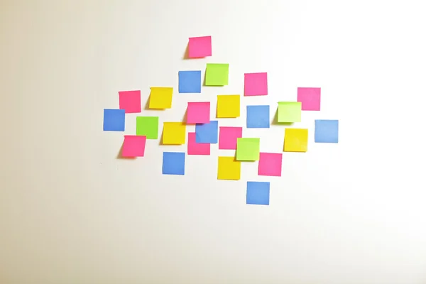 Adhesive notes on wall — Stock Photo, Image