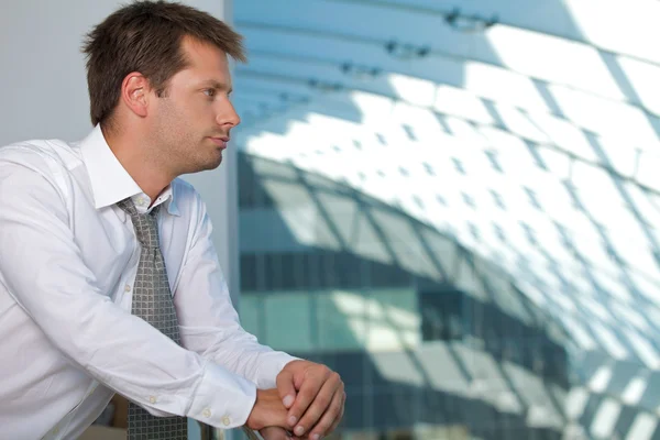 Young Businessman contemplating — Stock Photo, Image