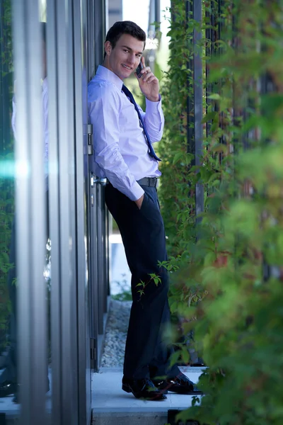 Businessman using mobile phone — Stock Photo, Image