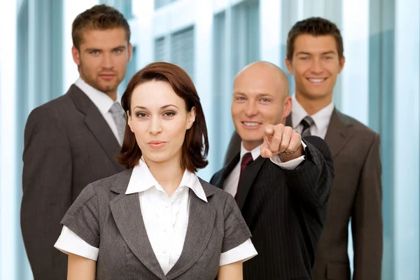 Business people  posing in office — Stock Photo, Image