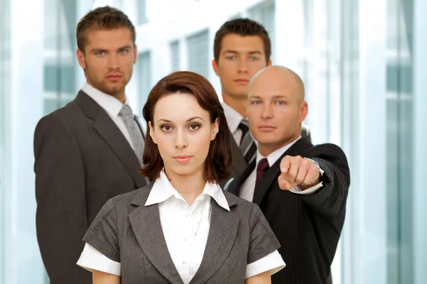 Business people  posing in office — Stock Photo, Image