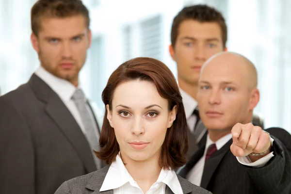 Business people  posing in office — Stock Photo, Image