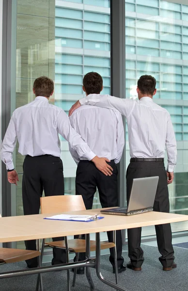 Three  gay businessman — Stock Photo, Image