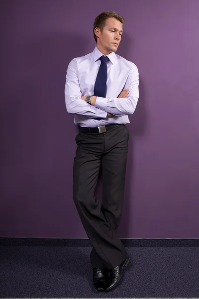 Businessman standing in office — Stock Photo, Image