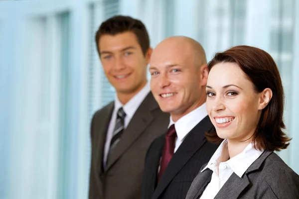 Aucasian business people standing Stock Photo