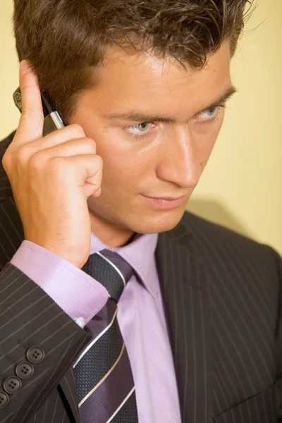 Businessman using mobile phone Royalty Free Stock Images