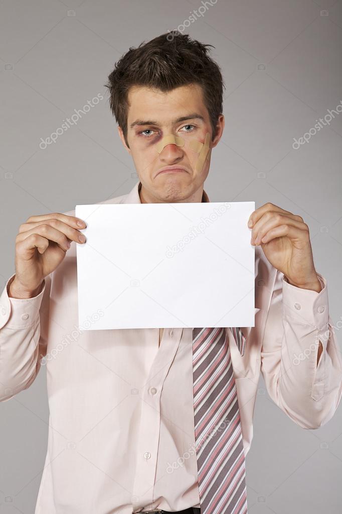 businessman with document in hands