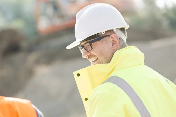 Male supervisor at construction site — Stock Photo, Image