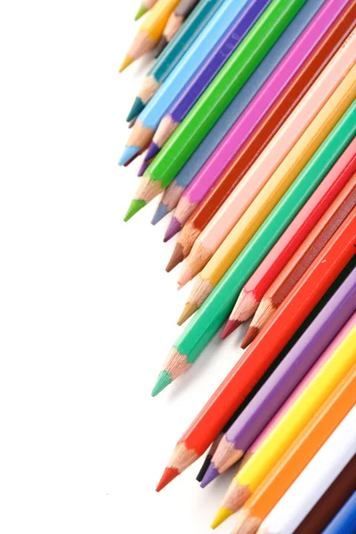 Rainbow colored pencils — Stock Photo, Image