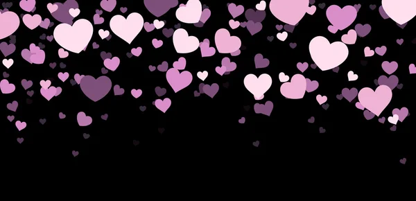 Fondo de San Valentín con corazones — Vector de stock