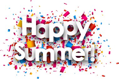 Mutlu yaz kağıt arka plan.