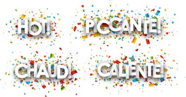 Sıcak kağıt afiş.