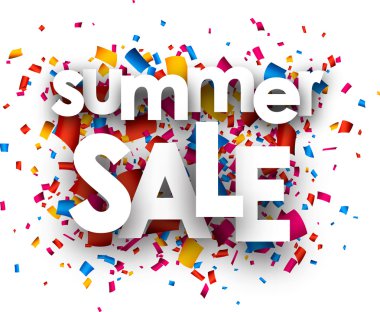 Yaz satış kağıt arka plan.