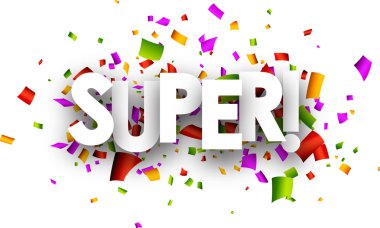 Süper kağıt afiş.