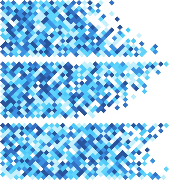 Bannières abstraites bleues et blanches . — Image vectorielle