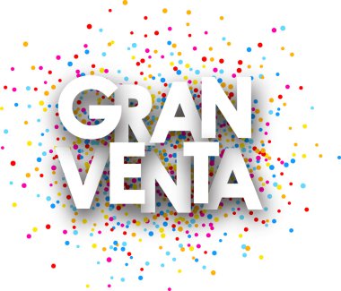 Büyük satış kağıt kartı.