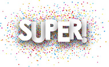 Süper kağıt afiş.